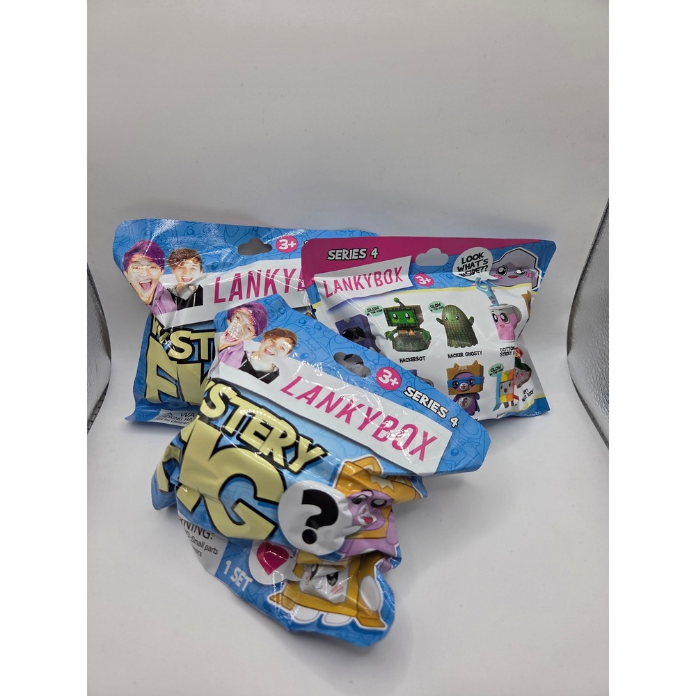 LankyBox Mystery Figure Series 4 Lot of 3 New Multicolor Sealed Blind Bags